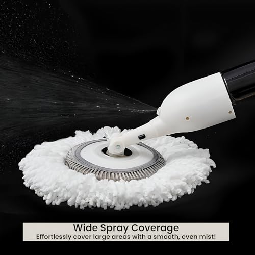 Zureni Spray Mop Stick Set with 3 Adjustable Head Refillable Bottle Extendable Handle Washable Microfiber Mop-Pads Wet & Dry Use Mops for Household Laminate Tile Wood Floor Cleaning (Set of 1) - Image 4