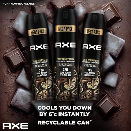 Axe Dark Temptation Long Lasting Deodorant Bodyspray For Men, 215ml (Pack of 3) - Image 7