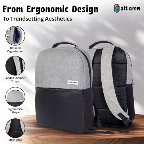 Bags & Backpacks, Stylish Laptop Sleeves, College & Travel Backpacks for Office, School & Daily Use, Water Resistant, Anti-Sweat Material, Office Laptop Case with Extra Accessories Zipper - Image 4