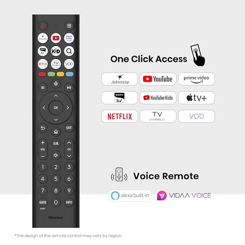 Hisense 139 cm (55 Inches) 4K Ultra HD Smart QLED TV | 48W Powerful Speakers | Dolby Atmos & HDR10+ | ALLM, VRR & Game Mode | Cricket Mode | AI 4K Upscaler | VIDAA OS | 55E75Q (Black) - Image 4