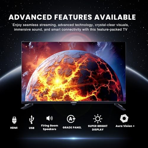 Uniboom_Optima Series 80 cm (32 inch) HD Ready LED TV 2026 Edition with 30W Sonic Boom - True Frameless - Aura Vision+ Display - 2 HDMI - 32N-ULT-AED - Image 2