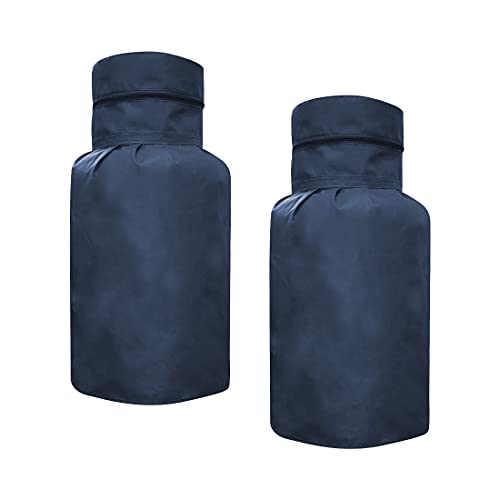 PrettyKrafts dustproof Printed LPG Gas Cylinder Cover Full Size, (Pack of 2) Navy Blue