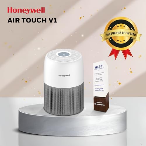 Honeywell Air Purifier for Home & Office, 3-in-1, Pre, H13 HEPA, Activated Carbon, Removes 99.99% Pollutants, Allergens, Pet Dander, Smoke, Dust & Pollens - Air touch V1 - Image 3
