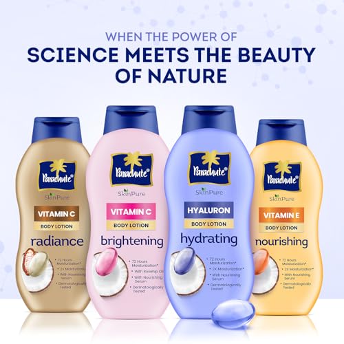 Parachute SkinPure Hyaluron Body Lotion with Virgin Coconut Oil | Deep Hydration for All Skin Types | Moisturises for up to 72 Hours* | Clean, Nourishing Formula | 400 ml - Image 6