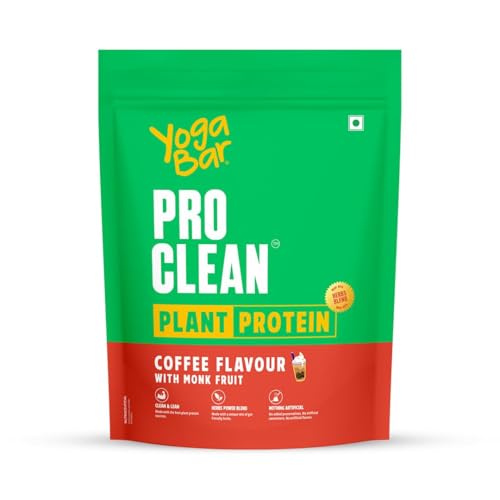 Yogabar Pro Clean Plant Protein | Coffee Flavour with Monk Fruit | 25g Protein per Serving | Clean & Natural Blend | 500g Pack of 3 - Image 5