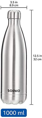 Amazon Brand - Solimo Stainless Steel Insulated 24 Hours Hot or Cold Bottle Flask, 1000 ml, Silver - Image 5