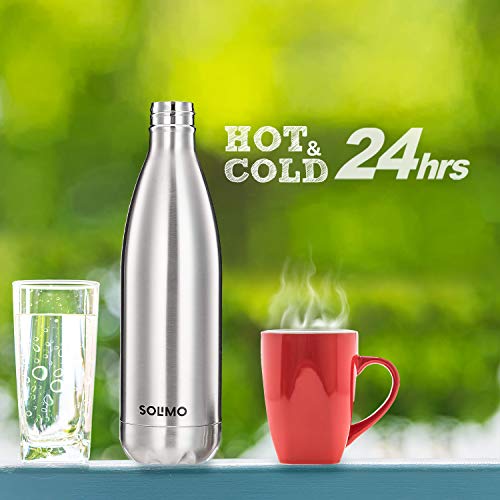 Amazon Brand - Solimo Stainless Steel Insulated 24 Hours Hot or Cold Bottle Flask, 1000 ml, Silver - Image 7