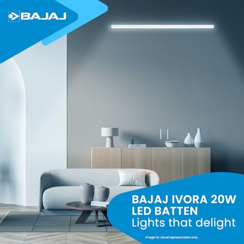 Bajaj Polycarbonate 20W Cool Day Light Led Tubelight|3.5 Kv Surge Protection|Bright&Energy Efficient Tubelight/Batten For Home|Glare Free Light Output|(Pack Of 2)|1 Yr Warranty - Image 4
