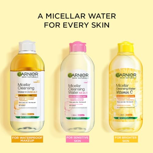 Garnier Skin Naturals, Cleansing Water for Waterproof Makeup, Nourishing Formula, Micellar Oil-Infused Cleansing Water, 125ml - Image 5