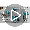 Longway Super Dlx Juicer Mixer Grinder | Up to 750 Watt Powerful Motor | 4 Jars for Grinding, Mixing, Juicing | 2 Year Warranty | Blue & White - Image 2