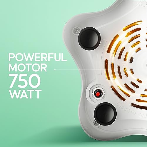 Longway Super Dlx Juicer Mixer Grinder | Up to 750 Watt Powerful Motor | 4 Jars for Grinding, Mixing, Juicing | 2 Year Warranty | Blue & White - Image 5