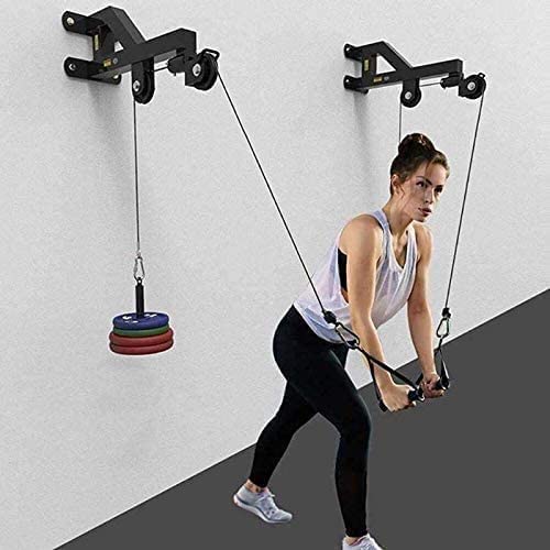 IRIS Fitness 20in1 Wall-Mounted Homegym for Cable Crossovers, LAT Pull Downs, Triceps Extensions, Forearm Home Gym Equipment