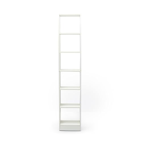 Green Soul Alba 7 Shelves Engineered Wood Book Shelf | Multipurpose Wooden Bookshelf for Home, Bedroom, Living Room, Study Room, Kids Room | Organizer | Storage | 3 Year Warranty (Frosty White) - Image 4