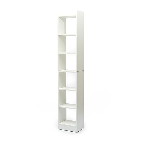 Green Soul Alba 7 Shelves Engineered Wood Book Shelf | Multipurpose Wooden Bookshelf for Home, Bedroom, Living Room, Study Room, Kids Room | Organizer | Storage | 3 Year Warranty (Frosty White) - Image 5