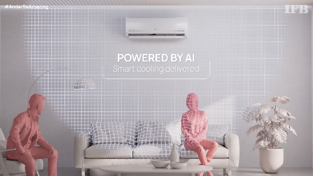 IFB Silver Plus Smart Series 1.5 Ton 5 Star In-built Wifi Split AC with HD Compressor, AI, Dual Gold Fin & 8-in-1 Flexi Mode - White (CI185SL22SGN1, Copper Condenser) - Image 2