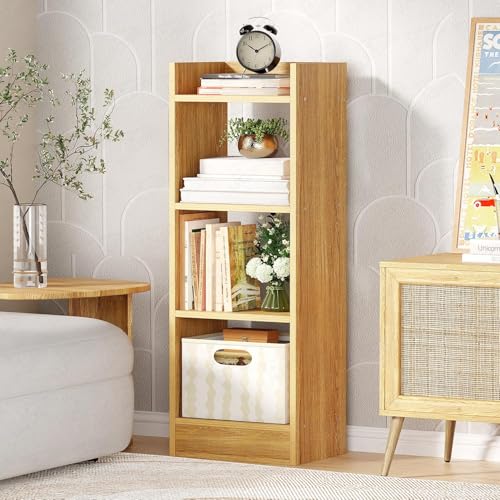 Lukzer 3 Layer Engineered Wood Multipurpose Rack Bookshelf Storage Organizer Stand (MR-010/Light Oak/80x33x22cm)