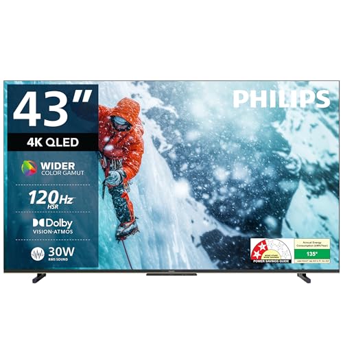 Philips 109 cm (43 inches) 8100 Series 4K Ultra HD Smart QLED Google TV 43PQT8100/94