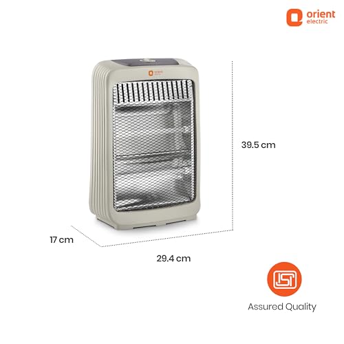 Orient Electric Stark Quartz Room Heater | 800 W Low Power Consumption | Tip-over Protection | 2 Heating Rods for Quick Heating | Cool Touch Body | 1 Year Warranty, White - Image 6
