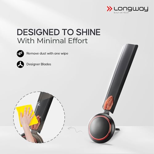 LONGWAY Kiger P2 1200 mm/48 inch Ultra High Speed 3 Blade Anti-Dust Decorative Star Rated Ceiling Fan (Smoked Brown, Pack of 2) - Image 6