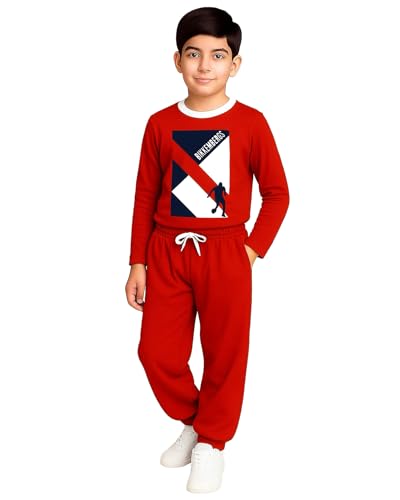 Kuchipoo Boys Regular Fit Cotton T-Shirt and Trackpant Set