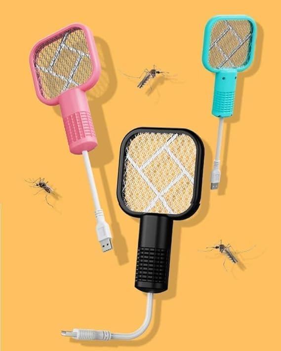 Mini Mosquito Kill Bat | USB Rechargeable Portable Bug Zapper & Electric Fly Swatter, Safe for Indoor Outdoor Use, Multifunctional (Mini Mosquito Bat) - Image 4