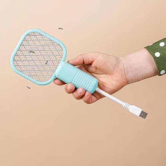 Mini Mosquito Kill Bat | USB Rechargeable Portable Bug Zapper & Electric Fly Swatter, Safe for Indoor Outdoor Use, Multifunctional (Mini Mosquito Bat) - Image 5