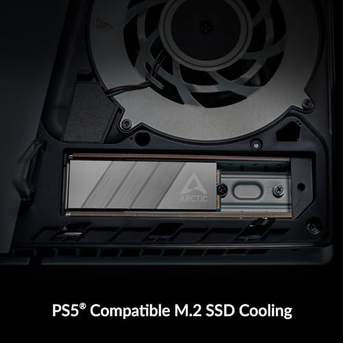 ARCTIC M2 Pro - Heatsink Cooler for M.2 2280 SSD, with ARCTIC TP-3 Thermal Pads, Compatible with PC & Gaming Consoles, for Dual and Single-Sided SSDs - Silver - Image 4