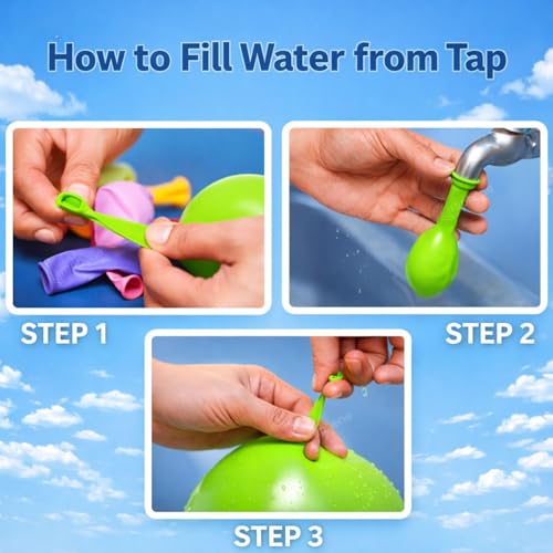 GRAPHENE Non-Toxic Vibrant Latex Colorful Holi Water Balloons Rubber 100Pcs Multicolor pack for a Joyful Celebration Safe Eco-Friendly Rang Barse (Pack of 1) - Image 6