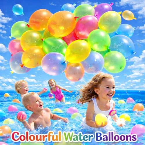 GRAPHENE Non-Toxic Vibrant Latex Colorful Holi Water Balloons Rubber 100Pcs Multicolor pack for a Joyful Celebration Safe Eco-Friendly Rang Barse (Pack of 1) - Image 7