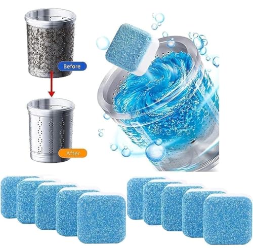 Washing Machine Cleaner Tablets 12 Pack | Deep Cleaning, Deodorizing & Descaling |For Front&Top Load Washers | Removes Odor, Residue & Buildup |Clean Inside Drum And Laundry Tub Seal.(12-PACK) - Image 7