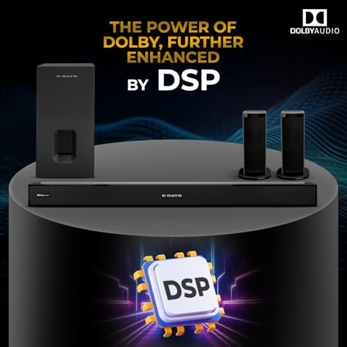E GATE Phantom 630DW Dolby Audio 540W Soundbar, Home Theatre 5.1 Channel Sound bar for TV with Wireless Subwoofer (16.5cm) & 2 Satellite Speakers, 3 EQ Mode, Bluetooth 5.3, HDMI-ARC, Optical | eGate - Image 6