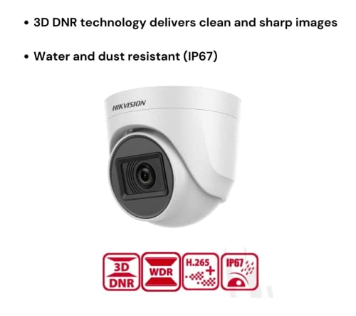 HIKVISION 2Mp Indoor Wired Color Camera for Dvr Ds-2Ce5Ad0T-Itp Eco Bnc/Dc, White - 1080P - Image 5