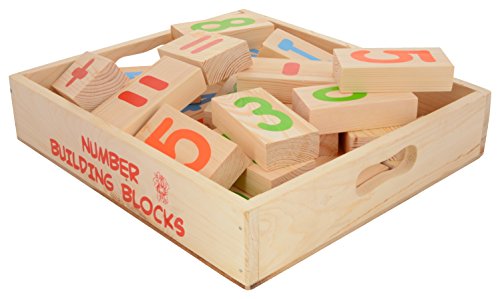 Skillofun Wooden Number Blocks, Multi Color - Image 4