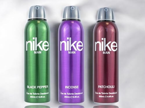 Nike Unisex Black Pepper + Incense + Patchouli Fresh Spray Deodorant For Man - Pack Of 3 (200Ml Each), 3 Count - Image 4