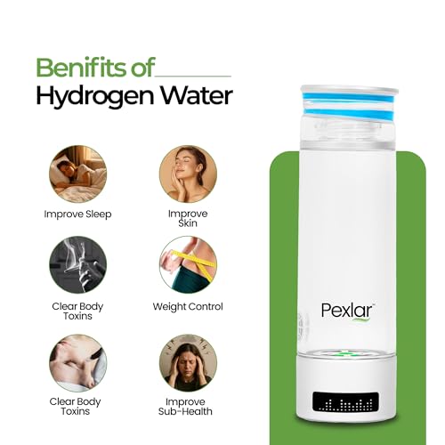 HYDROGEN WATER Bottle | Inhallation Feature - 1 Year Warranty | SPE-PEM Technology - Platinum Titanium plates | No Chlorine No Ozone Mixing|H2 >5000 PPB | -ORP -750 mv| Purity 99.9% H2-2Cycle - Image 4