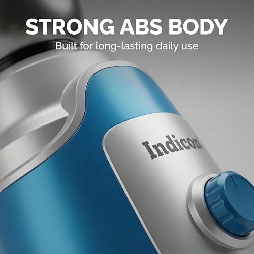 Indicon Exter 1000 Watt Mixer Grinder with 3 Jars, Blue and Silver, 1 HP Motor - Image 4