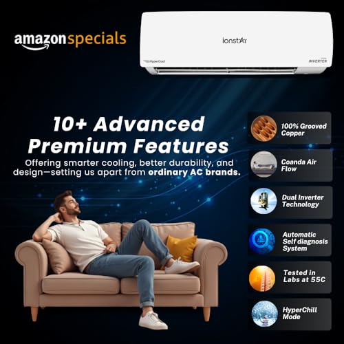 Ionstar 1.5 Ton 3 Star Dual Inverter Split AC - Smart Wifi | Copper Coil | 30% More Cooling 5150 Watts Capacity | 6-1 Flexi Modes | Heavy Duty Indoor - Auto Self Clean - Diagnosis| IN153S-25ME5190-WF - Image 2