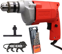 FOSTER FPD-010A Drill Machine with 5 bits | 2600 RPM ,400W |Made In India| Best Seller FPD-010A with 5 High Quality Bits Pistol Grip Drill(10 mm Chuck Size) - Image 3