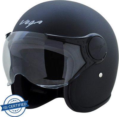 VEGA Jet W/V Motorbike Helmet(Dull Black) - Image 2