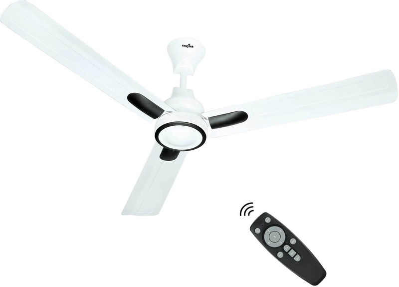 Kenstar Snow breeze with 2 Year Warranty BLDC Motor with Remote 1200 mm Ceiling Fan(5 Star | Ambrose White | Pack of 1)