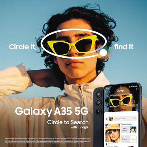 Samsung Galaxy A35 5G (Awesome Navy, 8GB RAM, 128GB Storage) | Premium Glass Back | 50 MP Main Camera (OIS) | Nightography | IP67 | Corning Gorilla Glass Victus+ | sAMOLED with Vision Booster - Image 4