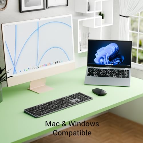 ZEBRONICS K5002MW Slim Wireless Keyboard with in-Built Battery, Copilot AI Key, Windows | Mac | iOS | Android, Scissor Switch, 3 Bluetooth + 2.4Ghz, 109 Keys, 13 Multimedia Keys, Type C Charging - Image 6