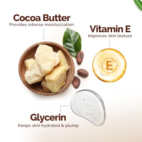 Mamaearth Cocoa Rich Moisturizing Body Lotion with Cocoa Butter & VitaminE for Deep 48H Moisturization 400ml For Very Dry Skin | 7in1 Total Care Benefits | 100% Natural Butter | Non-Greasy Smooth Skin - Image 6