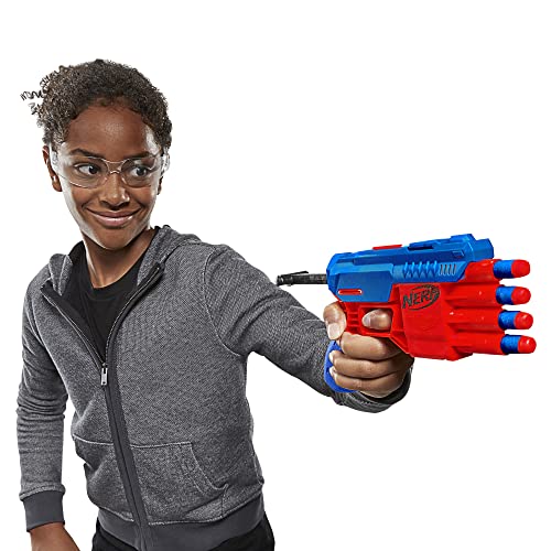 Nerf Alpha Strike Claw Qs-4 Blaster 4 Official Nerf Elite Foam Darts,Multicolor - Image 7