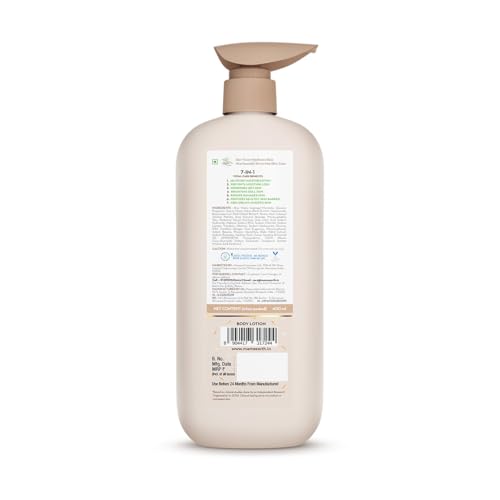 Mamaearth Rice Water Hydrating Body Lotion with Rice Water & Niacinamide for Dewy Glass Skin | 48 Hrs Moisturizating & Nourishing | For Dry Skin | 7 in1 Total Care | 100% Natural Butter | Non Greasy Smooth Skin | 400 ml - Image 2