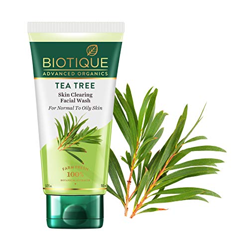 Biotique Tea Tree Skin Clearing Face Wash | Acne & Pimple Treatment Face Wash | Helps Control Oil, Reduce Blemishes & Prevent Breakouts | Enriched with 100% Botanical Extracts | 150ml - Image 4