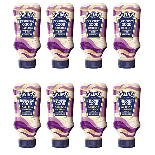 Heinz [Seriously] Good Mayonnaise with Garlic and Caramelised Onion, 220 ml ℮ 7.58 oz ℮ 215 g, 8 Pack