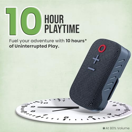 Portronics Talk Three Wearable Bluetooth Speaker with Mic, Magnetic/Spring Clip-On, Upto 10Hours Playtime, IPX5 Water/Dust Resistant, Bluetooth 5.3v, Big Buttons, Portable Speaker with Microphone - Image 6