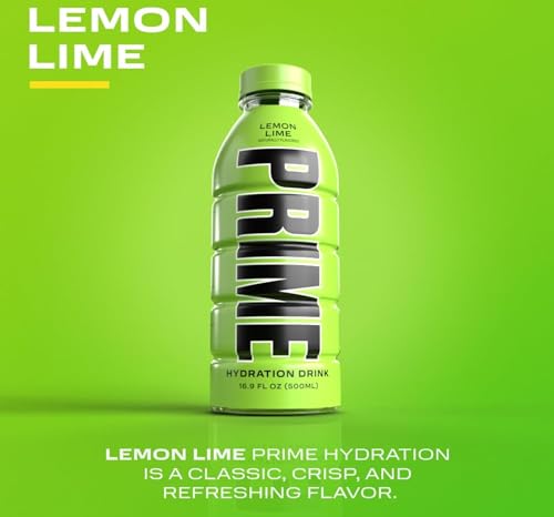 PRIME HYDRATION Lemon Lime Hydration Drink, 16.9 Fl oz / 500 Ml - Image 7