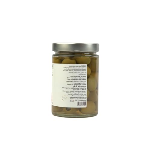 Sparta Gourmet Jalapeno Stuffed Green Olives • Vegan & Non-GMO Verified, 20.46 oz ℮ 580 g - Image 3